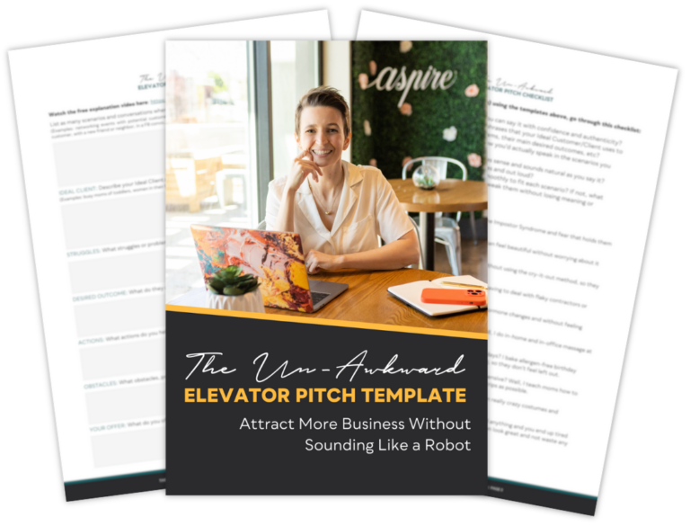 The Un-Awkward Elevator Pitch Template